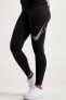 Sportswear Swossh Örme kumaş Yüksek Belli Kadın Spor Tayt