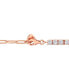 ფოტო #3 პროდუქტის Cubic Zirconia Curved Bar Bracelet