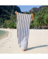 Фото #5 товара California Cabana Beach Towel (4 Pack, 30x70 in.), Striped, Soft Ringspun Cotton, Oversized Cabana Pool Towel