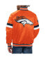 Фото #2 товара Men's Orange Denver Broncos Home Game Satin Full-Snap Varsity Jacket