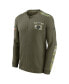 Фото #3 товара Men's Olive Las Vegas Raiders 2021 Salute To Service Henley Long Sleeve Thermal Top