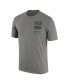 Men's Heather Gray Michigan State Spartans Campus Letterman Tri-Blend T-shirt