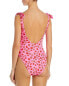 Фото #2 товара Aqua 299767 Women's Swim Printed One Piece Swimsuit, Pink Multi, MD
