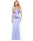 Фото #1 товара Women's Satin Ruched Gown