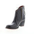 Фото #4 товара Bed Stu Xena F393017 Womens Black Leather Zipper Ankle & Booties Boots 6