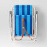 Фото #3 товара Outdoor Portable Backpack Chair Wide Stripe - Blue - Sun Squad