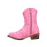 Фото #3 товара Roper Riley Round Toe Cowboy Toddler Girls Pink Casual Boots 09-017-1566-2422