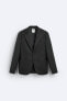 Tuxedo-style suit blazer