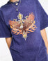 Daisy Street relaxed t-shirt with vintage print Синий, DE 34 - фото #4