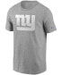 ფოტო #3 პროდუქტის Men's Heathered Gray New York Giants Primary Logo T-shirt