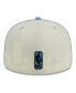 ფოტო #4 პროდუქტის Men's Cream, Light Blue Memphis Grizzlies Piping 2-Tone 59FIFTY Fitted Hat