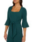 ფოტო #3 პროდუქტის Women's Tie-Front Bell-Sleeve Jumpsuit