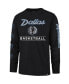 Фото #3 товара Men's Black Dallas Mavericks 2023/24 City Edition Triplet Franklin Long Sleeve T-shirt