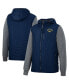 Фото #1 товара Men's Navy, Charcoal Cal Bears Course Herringbone Full-Zip Hoodie