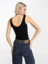 Фото #2 товара COLLUSION rib vest in black