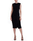 Фото #1 товара Women's Button-Front Knit Midi Dress