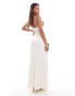 ASOS DESIGN crochet maxi dress in cream Бежевый, 46 - фото #4