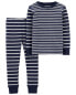 Фото #1 товара Toddler 2-Piece Striped 100% Snug Fit Cotton Pajamas 2T