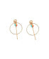 ფოტო #1 პროდუქტის Women's Yellow Sleek Drop Earrings