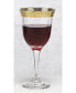 Фото #2 товара Red Wine Set of 6 Melania Collection Gold