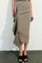 Stretch skirt with ruffles