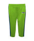 ფოტო #3 პროდუქტის Infant Boys and Girls College Navy, Neon Green Seattle Seahawks Little Kicker Long Sleeve Bodysuit and Pants Set