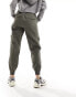 River Island belted cargo utility trouser in khaki