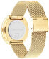 ფოტო #3 პროდუქტის Women's 2-Hand Gold-Tone Stainless Steel Mesh Bracelet Watch 36mm