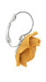 Yellow dangling earrings in the shape of Yellow Ocher flowers
