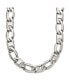 Stainless Steel Polished 24 inch Open Link Necklace