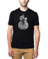 Фото #1 товара Men's Premium Blend Word Art Rock Guitar Body Word Art T-shirt