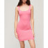 Фото #1 товара Платье Superdry в полоску с квадратным вырезом, жерси, розовое