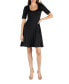 Фото #1 товара Women's A-Line Dress with Elbow Length Sleeves
