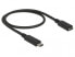 Delock 85532 - 0.5 m - USB C - USB C - USB 3.2 Gen 1 (3.1 Gen 1) - Black