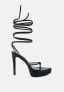 Фото #2 товара Women's Bondage High Heel Lace Up Sandals