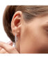 ფოტო #4 პროდუქტის Moissanite Swirl Small Hoop Earrings (1-1/4 ct. t.w.) in Sterling Silver, 1"