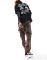 Фото #1 товара ASOS DESIGN straight leg jeans with carpenter detailing off brown wash