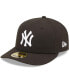 Фото #1 товара Men's New York Yankees Black, White Low Profile 59FIFTY Fitted Hat