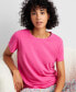 Women's Cotton Blend Short-Sleeve Sleep Tee XS-3X, Created for Macy's