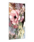 "Pastel Fleur LI" Frameless Free Floating Reverse Printed Tempered Glass Wall Art, 72" x 36" x 0.2"