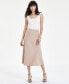 ფოტო #3 პროდუქტის Women's Flared Bias-Cut Pull-On Skirt, Created for Macy's