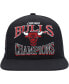 Фото #5 товара Men's Black Chicago Bulls Hardwood Classics SOUL Champions Era Diamond Snapback Hat