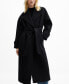 ფოტო #1 პროდუქტის Women's Wide Lapel Wool-Blend Coat