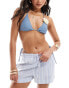 Candypants flower triangle bikini top in grey grau, 46 - фото #4