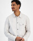 Men's Garment Wash Button-Front Shirt Jacket