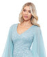 ფოტო #3 პროდუქტის Women's Lace Cape-Sleeve Gown