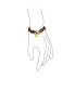 ფოტო #3 პროდუქტის Fashion Statement Brown Golden Acrylic Leopard Tortoise Shell Oval Chain Link Bracelet Yellow Gold Plated Stainless Steel Adjustable Toggle Closure