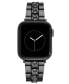 Фото #1 товара Ремешок для часов Nine West женский Темно-серый из сплава, совместимый с Apple Watch 42мм, 44мм, 45мм, Ultra и Ultra 2