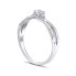 Фото #3 товара Silver ring with crystals Swarovski FNJR085sw