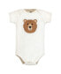 ფოტო #2 პროდუქტის Baby Boys Cotton Bodysuits, Brown Bear